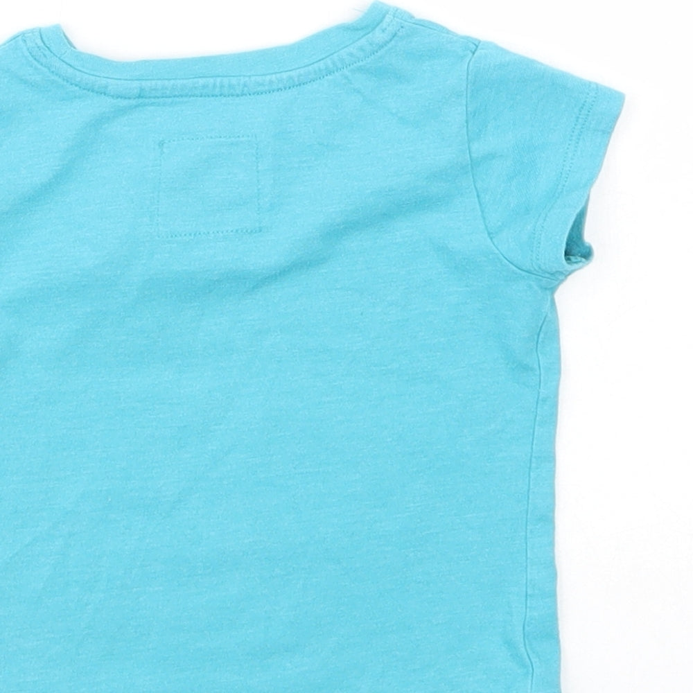 NEXT Baby Blue  Cotton Pullover T-Shirt Size 6-9 Months Crew Neck Pullover - I Love Me