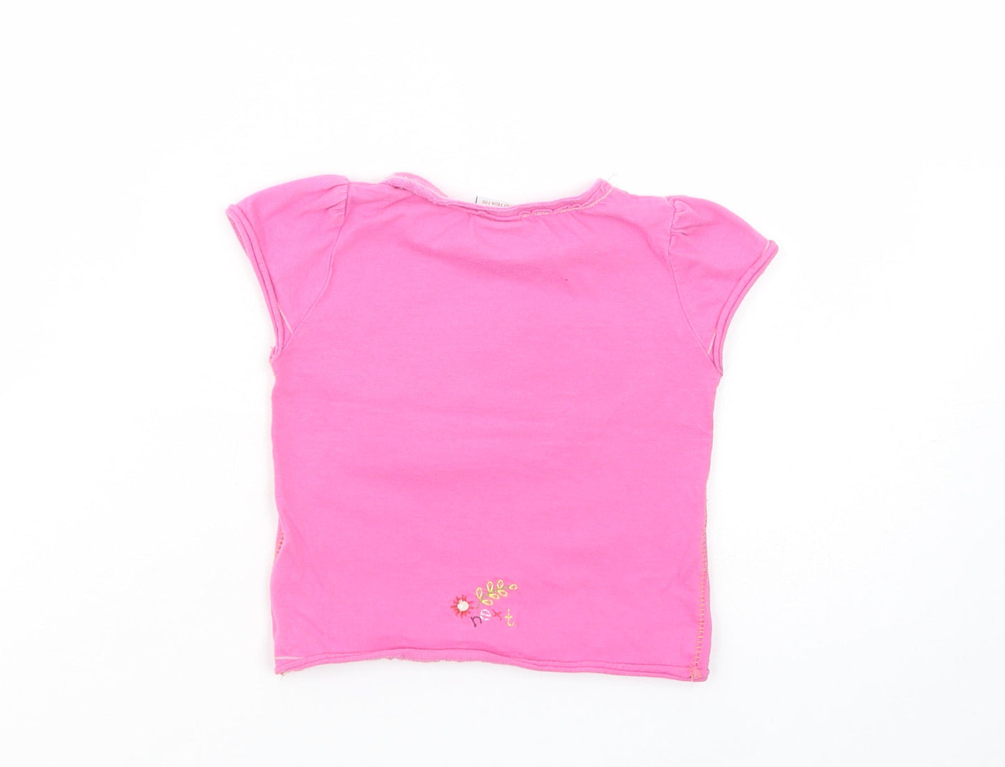 NEXT Baby Pink  Cotton Pullover T-Shirt Size 9-12 Months Crew Neck Pullover