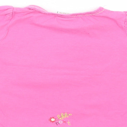 NEXT Baby Pink  Cotton Pullover T-Shirt Size 9-12 Months Crew Neck Pullover