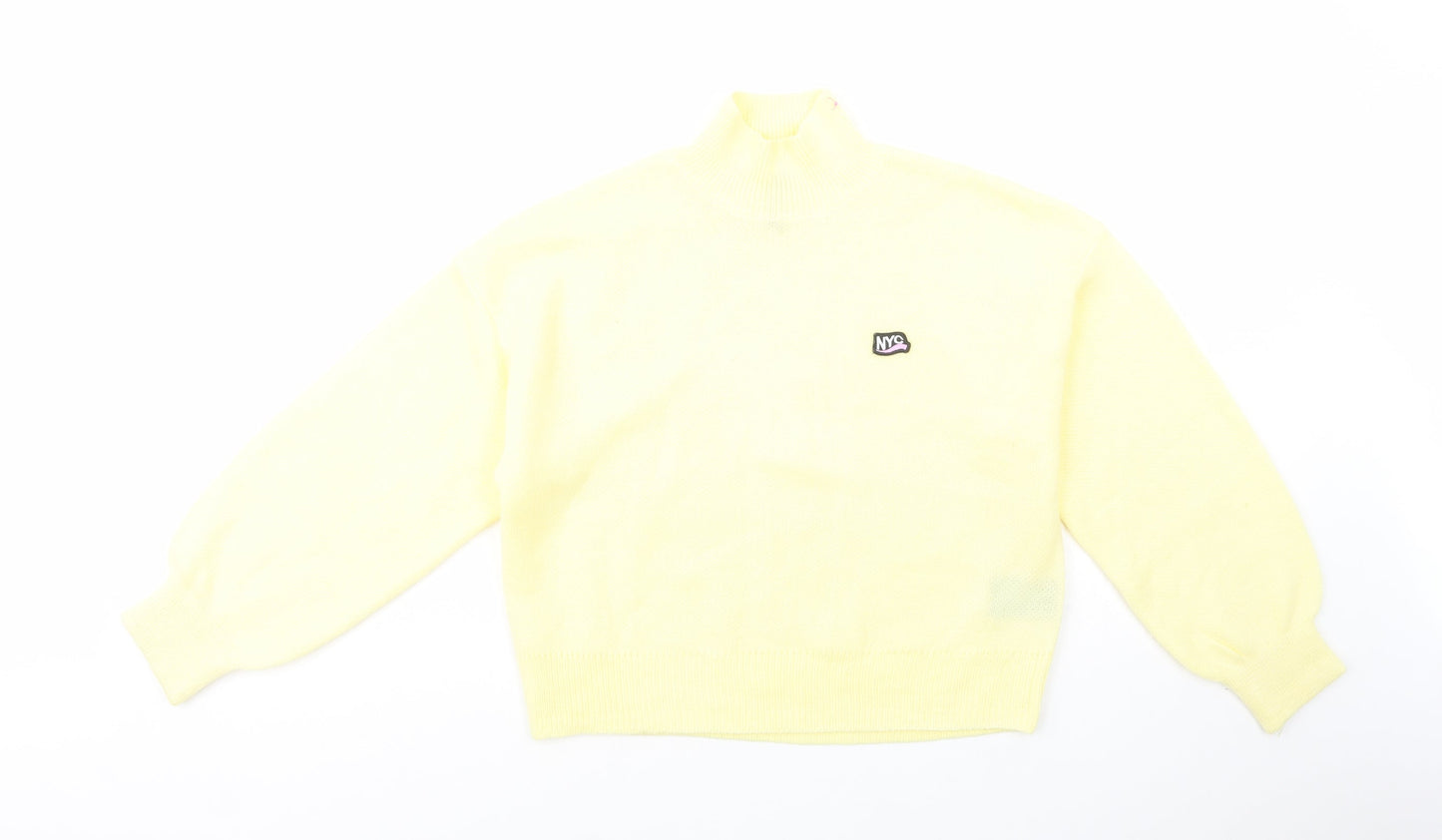 Womens UK Size XS H&M Yellow Pullover Jumper