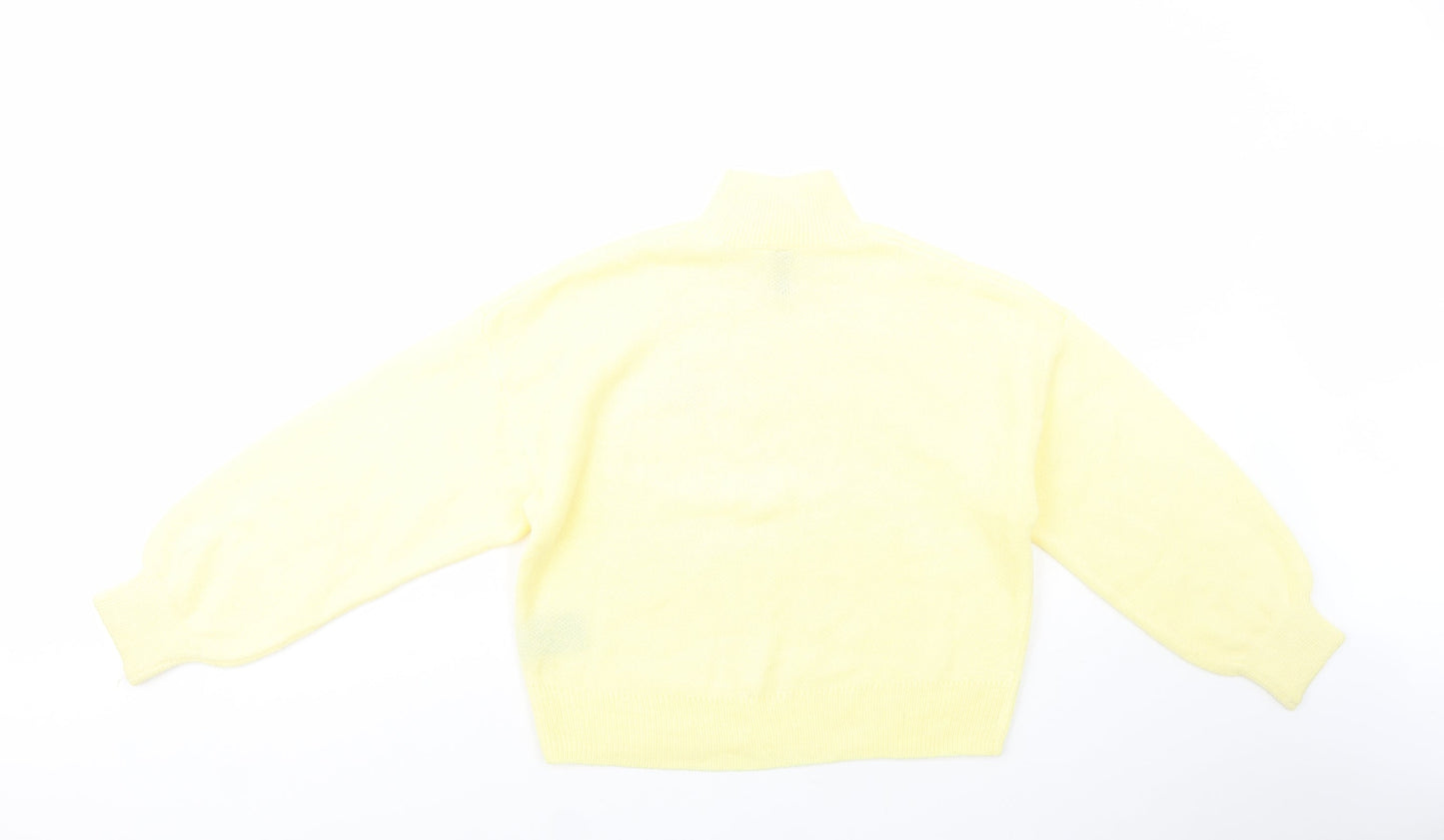 Womens UK Size XS H&M Yellow Pullover Jumper