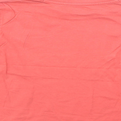 Mothercare Boys Pink  Cotton Pullover T-Shirt Size 4-5 Years Crew Neck Pullover - Skater Dude
