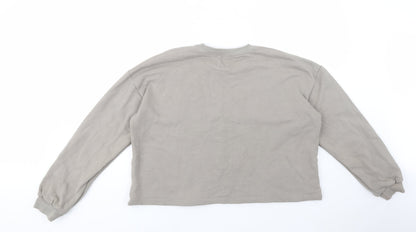 Another Version Womens Grey  Cotton Pullover Sweatshirt Size L  Pullover