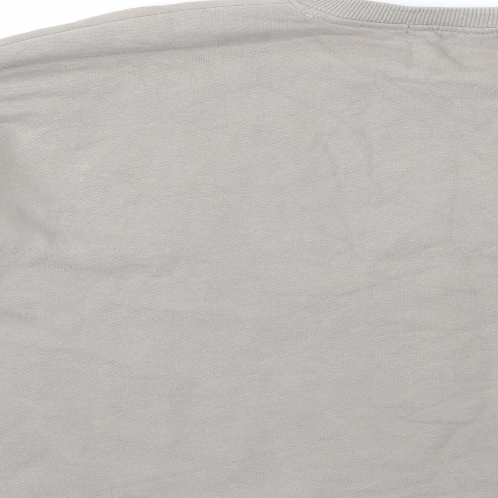 Another Version Womens Grey  Cotton Pullover Sweatshirt Size L  Pullover