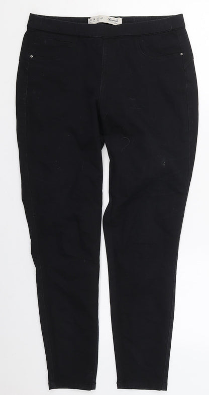 Denim Co Womens Black  Cotton Jegging Jeans Size 10 L26 in Regular