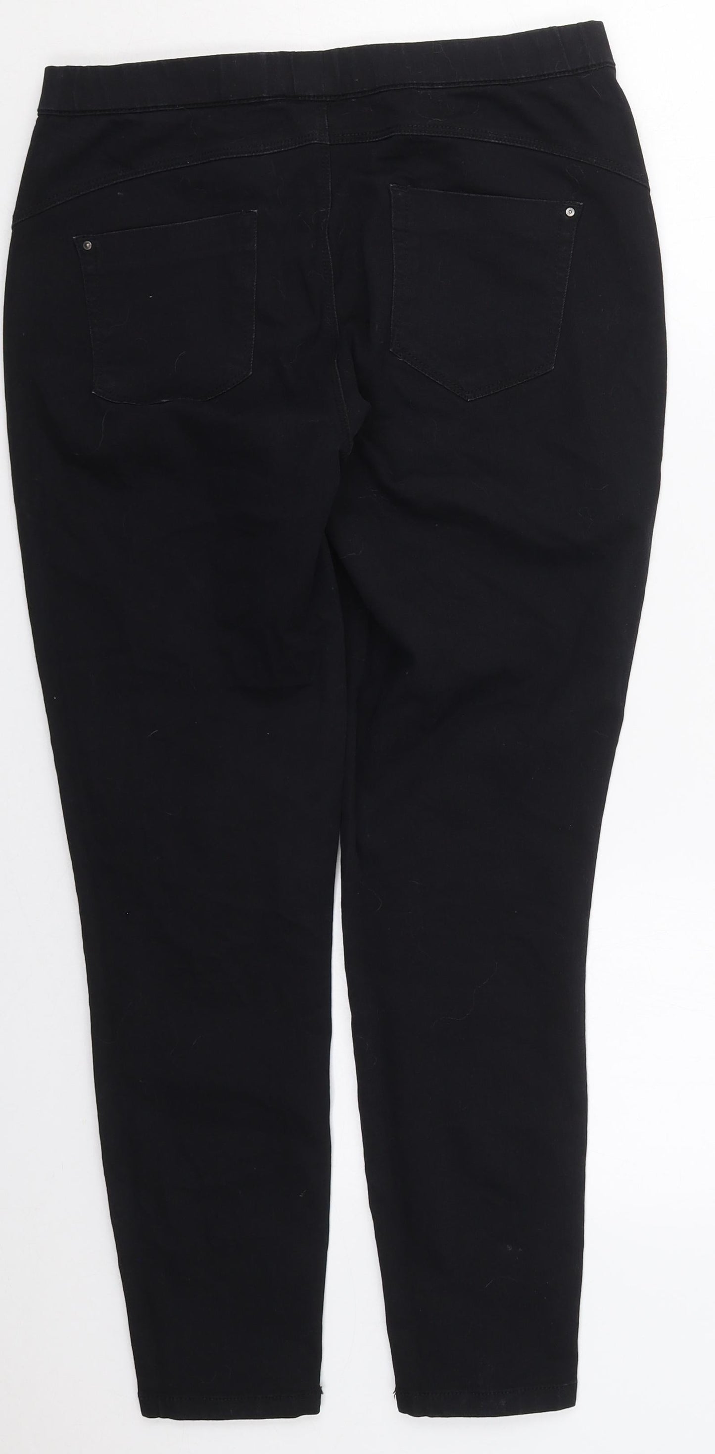 Denim Co Womens Black  Cotton Jegging Jeans Size 10 L26 in Regular