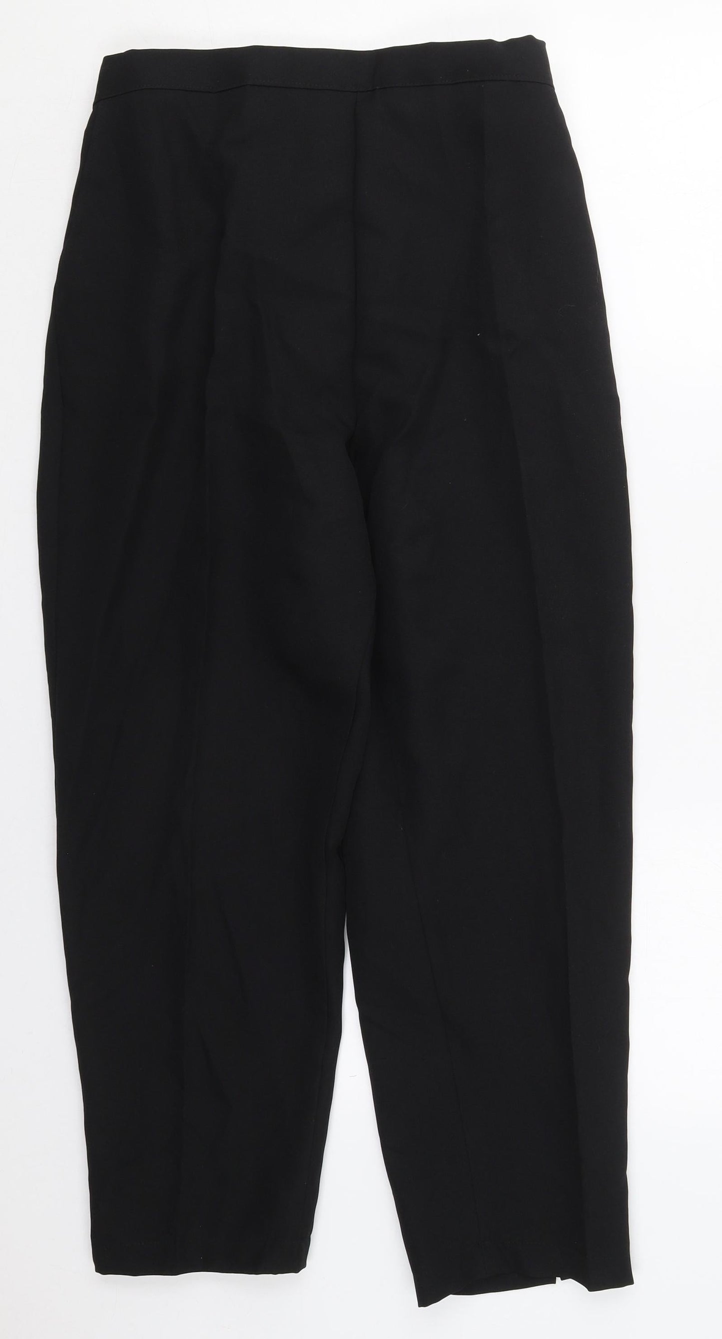 Womens UK Size 30 in Preworn Regular Fit  Black Trousers
