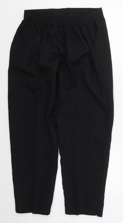 Womens UK Size 30 in Preworn Regular Fit  Black Trousers