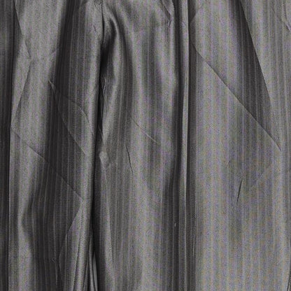 Milan Collection Mens Grey Striped Polyester Trousers  Size 37 L30 in Regular Button