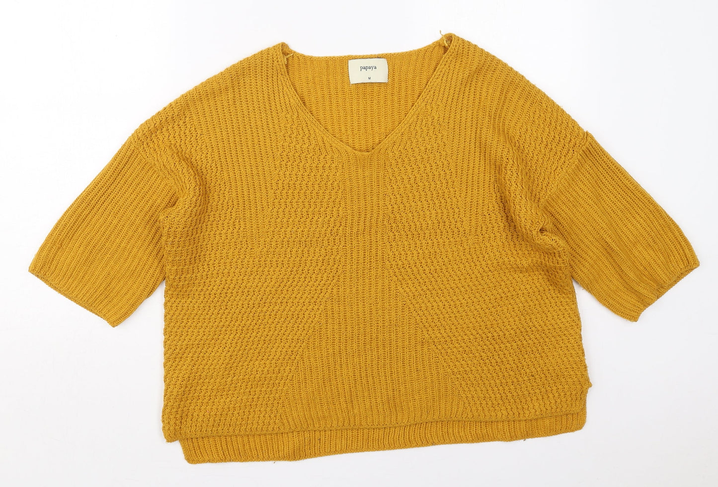 Womens UK Size M Papaya White Pullover Jumper