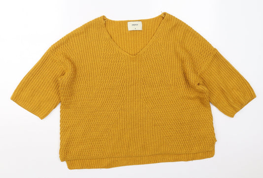Womens UK Size M Papaya White Pullover Jumper