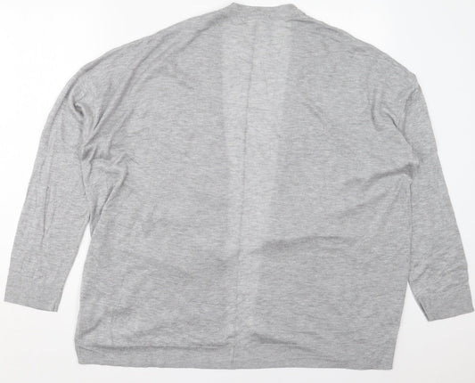 Womens UK Size L H&M Grey Cardigan Jumper