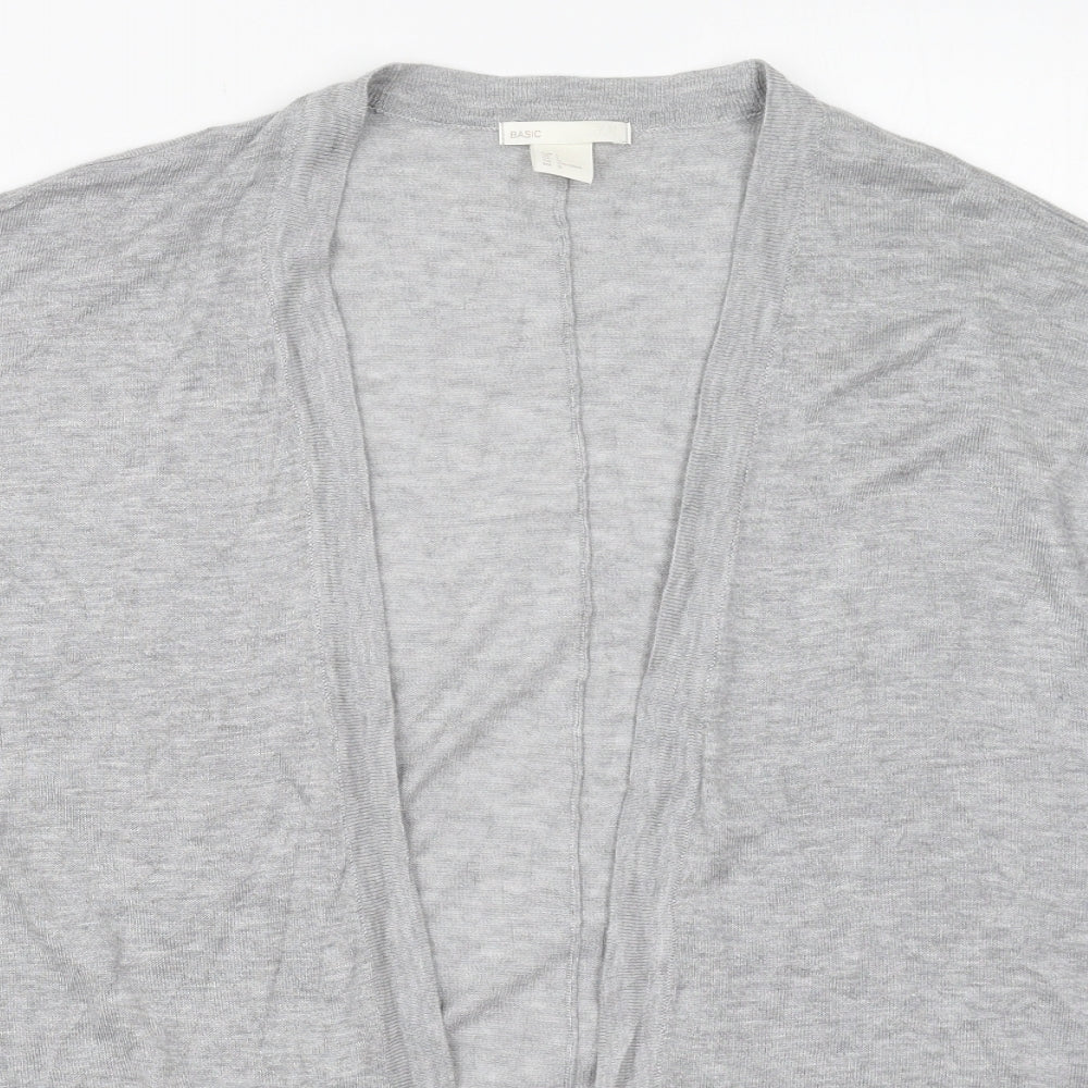 Womens UK Size L H&M Grey Cardigan Jumper