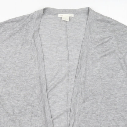 Womens UK Size L H&M Grey Cardigan Jumper