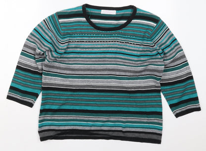 Womens UK Size XL Fabrizio Green Pullover Jumper