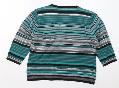 Womens UK Size XL Fabrizio Green Pullover Jumper