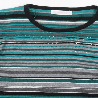Womens UK Size XL Fabrizio Green Pullover Jumper