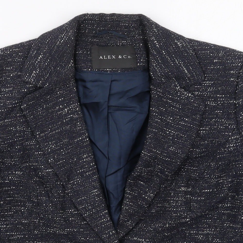 Womens UK Size 12 Alex & Co Regular Blue Blazer