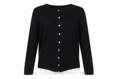 Womens UK Size M OPUS Black Cardigan Jumper