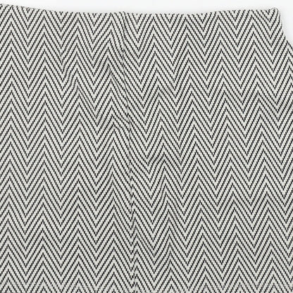 Atmosphere Womens White Geometric Cotton Bandage Skirt Size 8