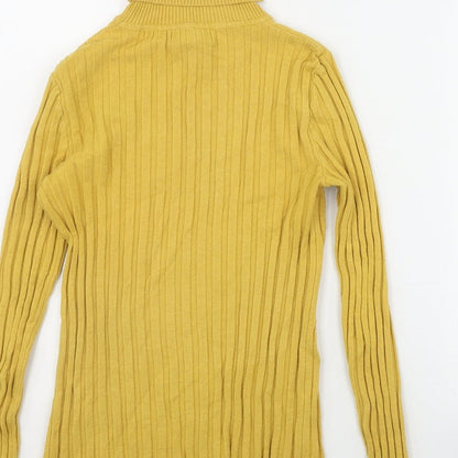 Womens UK Size S QED London Yellow Pullover Jumper