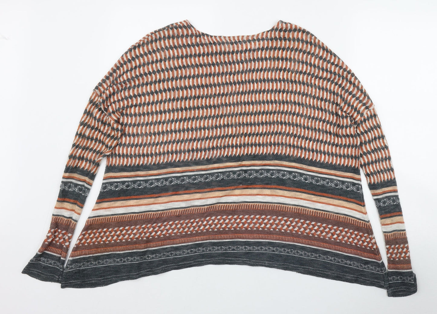 Womens UK Size 12 River Island Orange Pullover Jumper