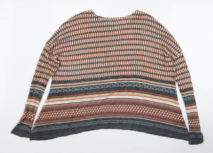 Womens UK Size 12 River Island Orange Pullover Jumper