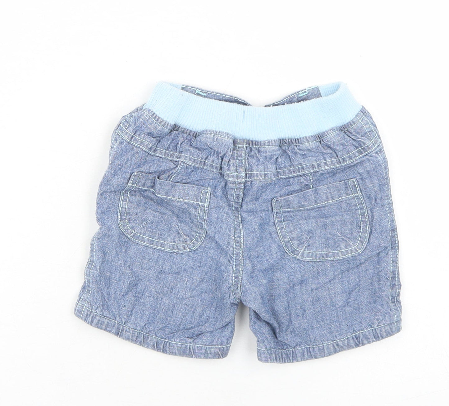 TU Boys Blue  Cotton Cropped Jeans Size 3-6 Months