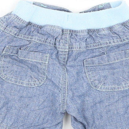 TU Boys Blue  Cotton Cropped Jeans Size 3-6 Months