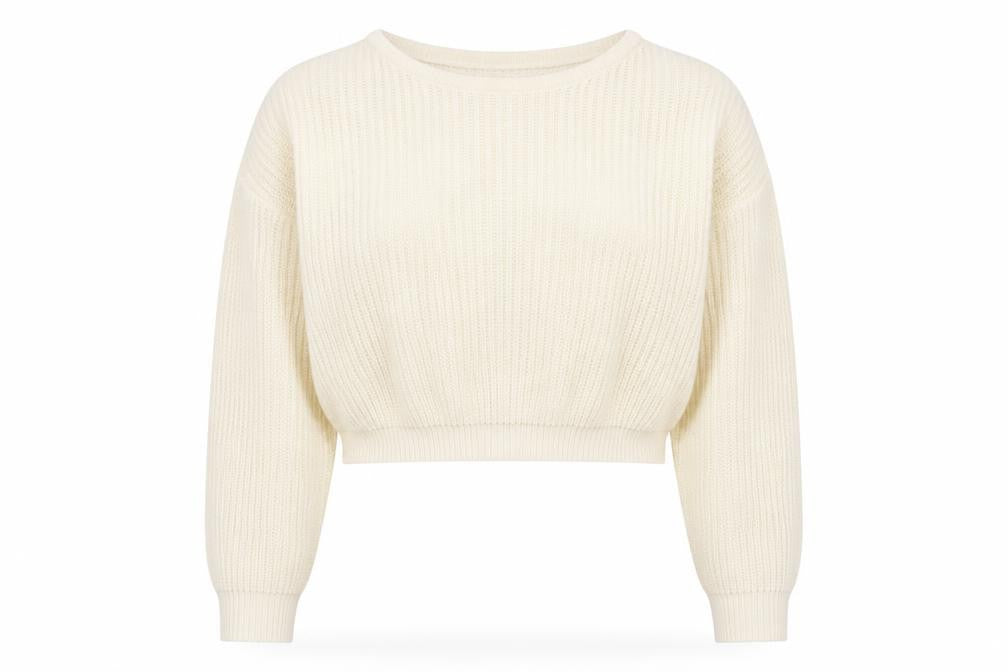 Womens UK Size S PRETTYLITTLETHING White Pullover Jumper