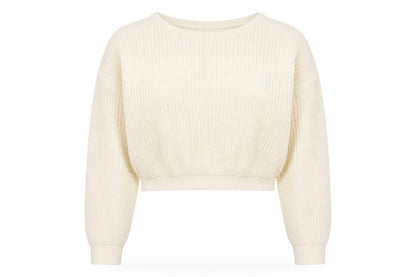 Womens UK Size S PRETTYLITTLETHING White Pullover Jumper