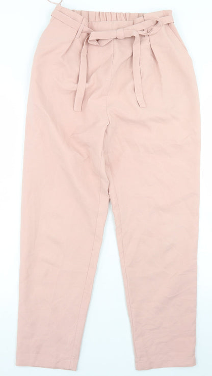 Lexie & Lola Womens Pink  Polyester Trousers  Size 12 L26 in Regular