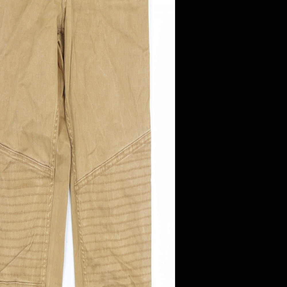 Hollister Womens Brown  Cotton Skinny Jeans Size 25 in L31 in Regular Button