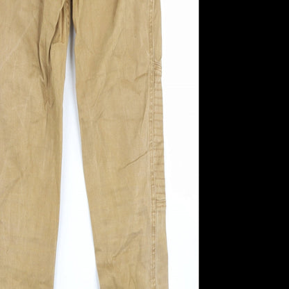 Hollister Womens Brown  Cotton Skinny Jeans Size 25 in L31 in Regular Button