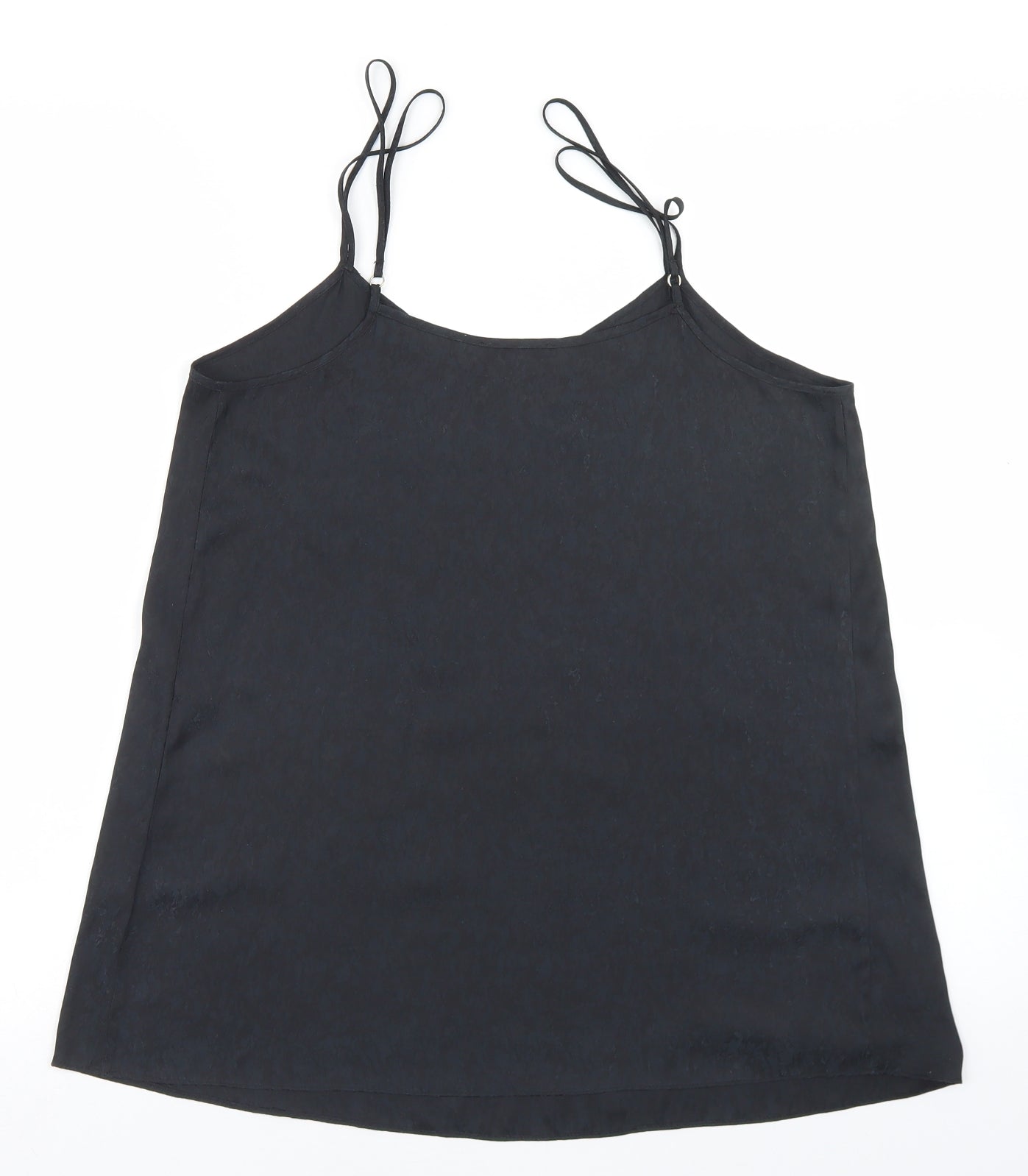 Womens UK Size 10 River Island Black Camisole Blouse