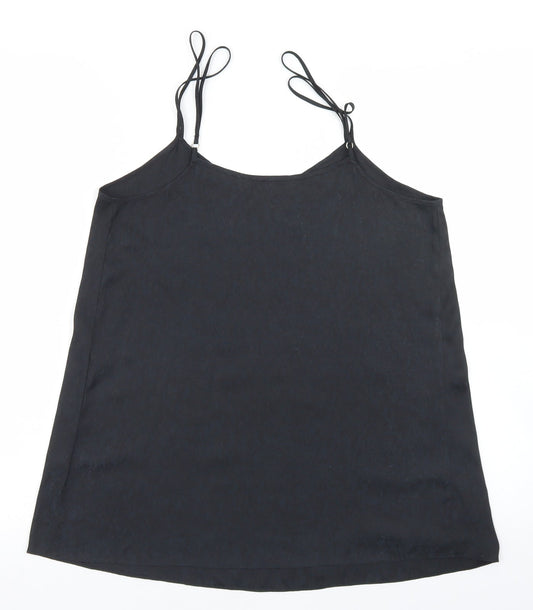 Womens UK Size 10 River Island Black Camisole Blouse