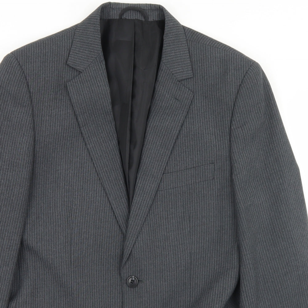 Mens UK Size 38 Jack Reid Regular Grey Suit Jacket