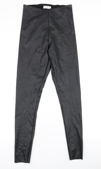 Womens UK Size 10 Gallery Slim Fit Dress Pants Black Trousers