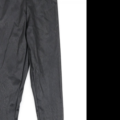 Womens UK Size 10 Gallery Slim Fit Dress Pants Black Trousers
