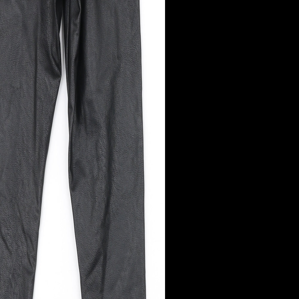 Womens UK Size 10 Gallery Slim Fit Dress Pants Black Trousers