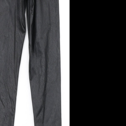 Womens UK Size 10 Gallery Slim Fit Dress Pants Black Trousers