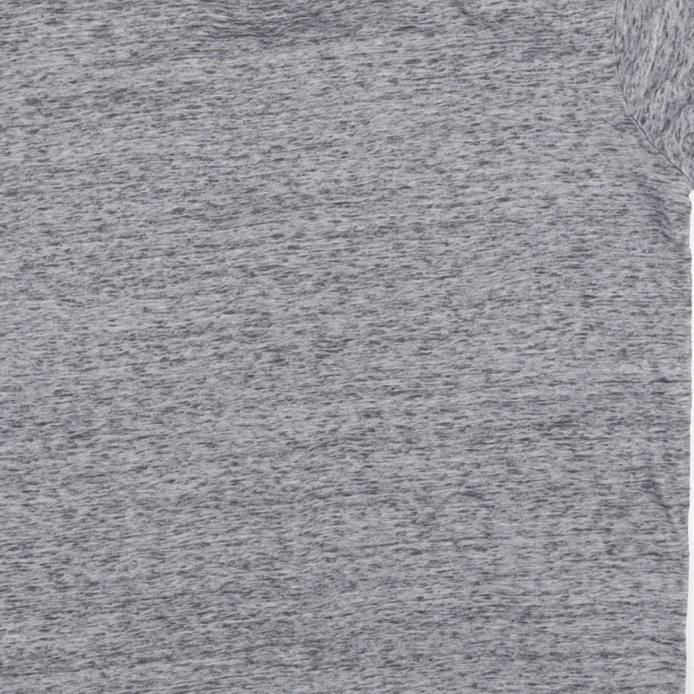 George Boys Grey  Polyester Jersey T-Shirt Size 7-8 Years Round Neck Pullover - Urban