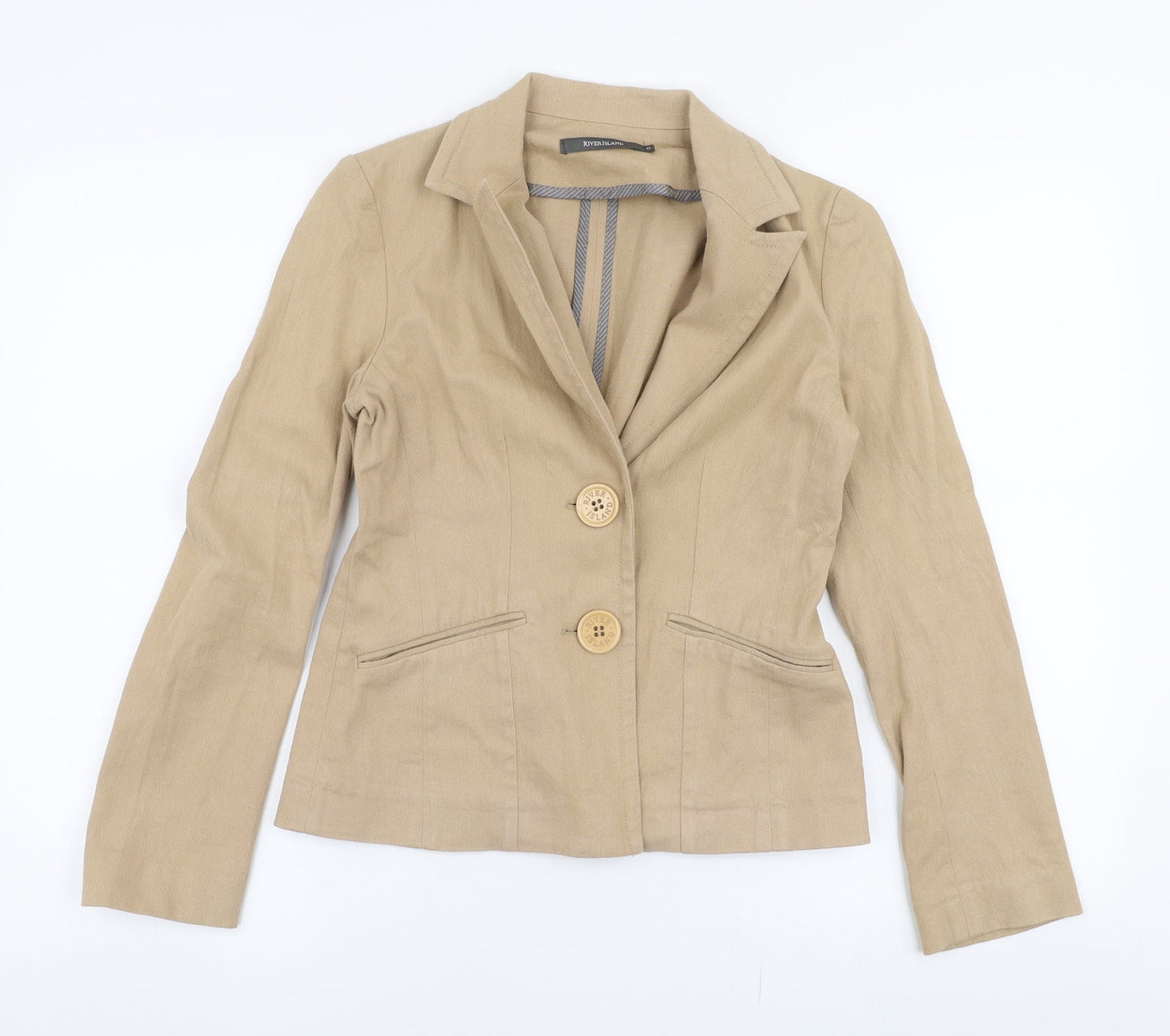 Womens UK Size 8 River Island Brown Jacket