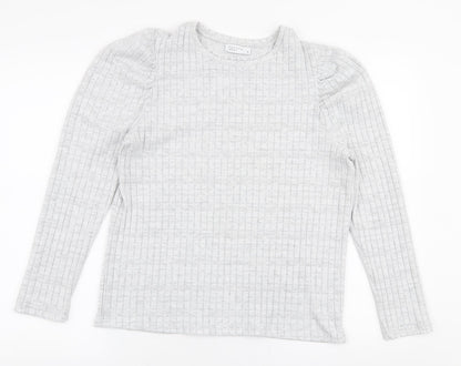 Womens UK Size 14 Papaya Grey Pullover Jumper