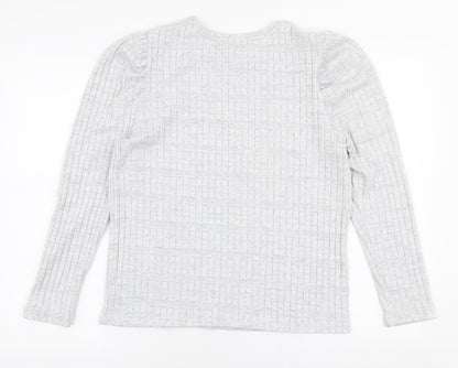 Womens UK Size 14 Papaya Grey Pullover Jumper