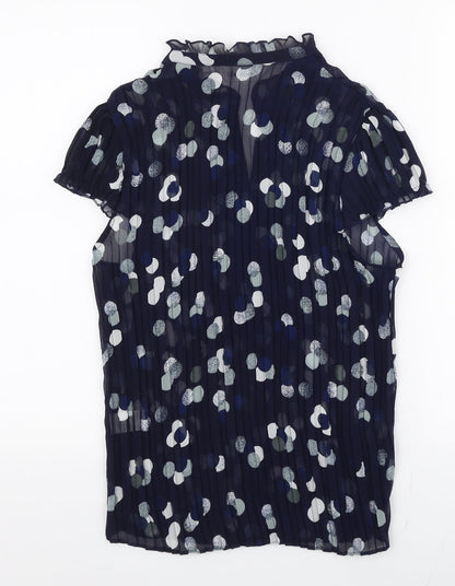Womens UK Size 12 Vogue Blue Basic Blouse