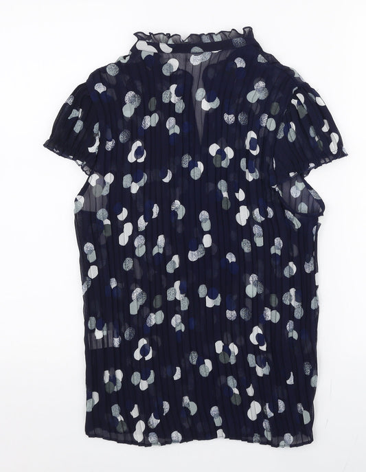 Womens UK Size 12 Vogue Blue Basic Blouse