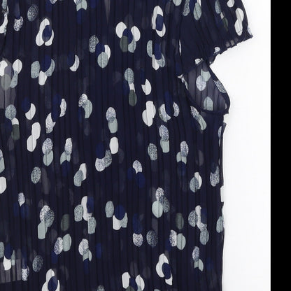 Womens UK Size 12 Vogue Blue Basic Blouse