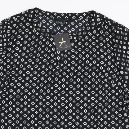 Womens UK Size 12 Atmosphere Black Basic Blouse