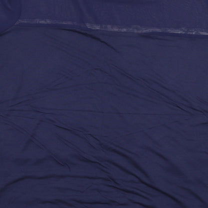 NEXT Womens Blue Floral Viscose Basic Blouse Size 10 Round Neck